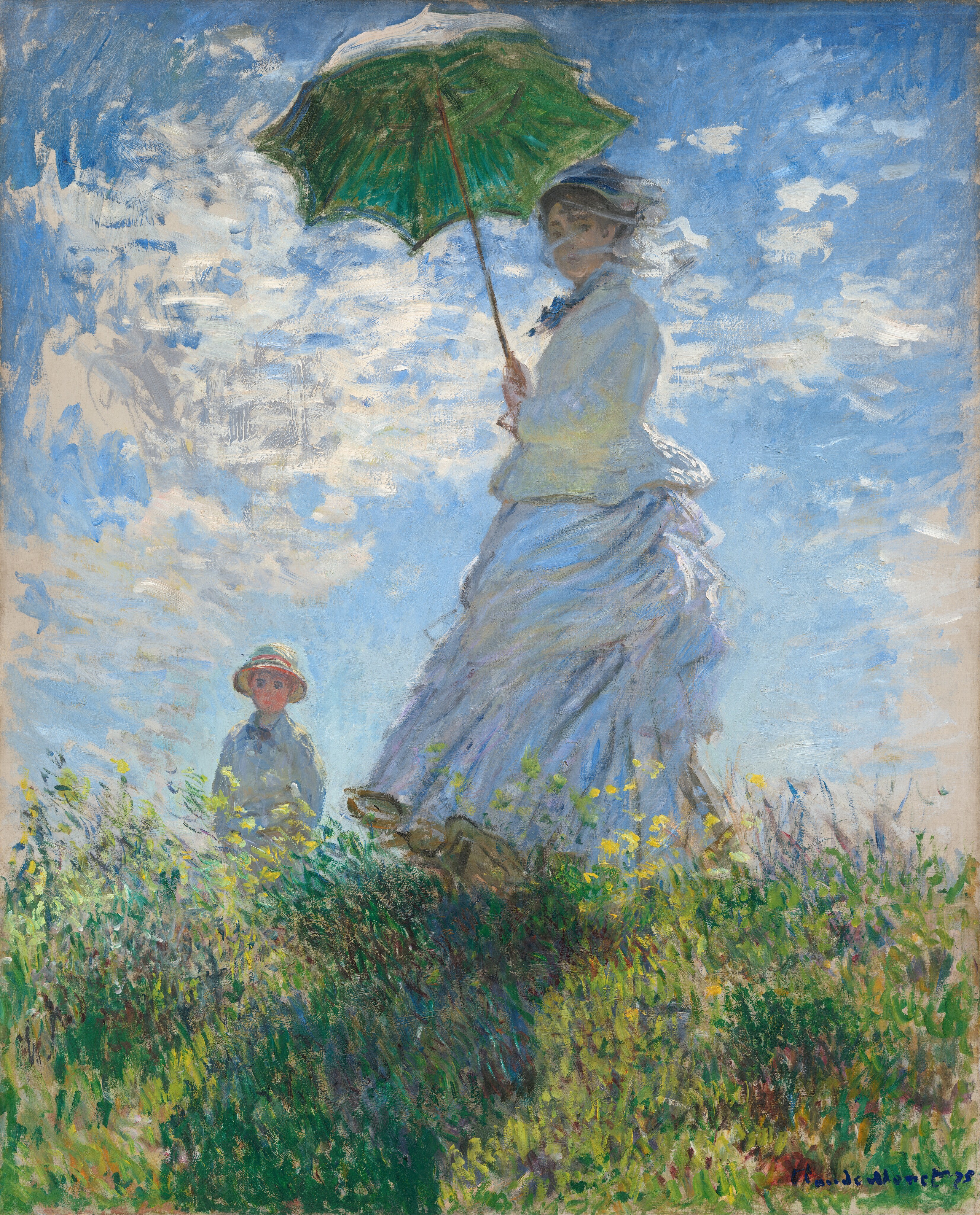 Woman with a Parasol — Monet